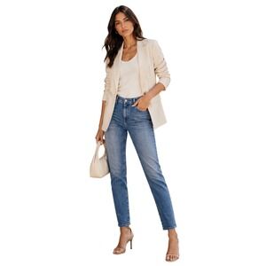AGOLDE  "Tony" Women Medium Wash Blue Slim Leg Denim Jeans Size 28 Mid Rise